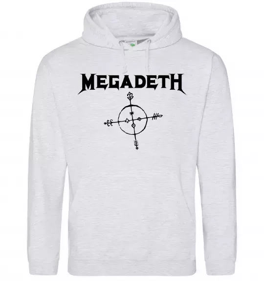 Жіноча толстовка (худі) MEGADETH Сірий меланж фото