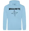 Женская толстовка (худи) MEGADETH Голубой фото