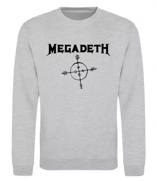Свитшот MEGADETH Серый меланж фото