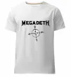 Мужская премиум футболка MEGADETH Белый фото