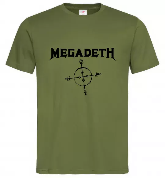 Мужская футболка MEGADETH Оливковый фото