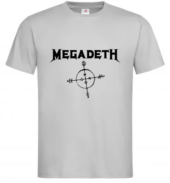 Мужская футболка MEGADETH Серый фото