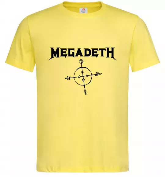 Мужская футболка MEGADETH Лимонный фото