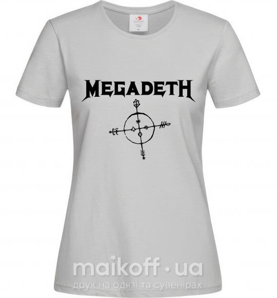 Жіноча футболка MEGADETH Сірий фото