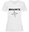 Женская футболка MEGADETH Белый фото