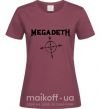 Жіноча футболка MEGADETH Бордовий фото