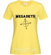 Жіноча футболка MEGADETH Лимонний фото