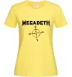 Женская футболка MEGADETH Лимонный фото