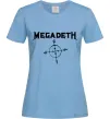 Женская футболка MEGADETH Голубой фото