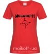 Жіноча футболка MEGADETH Червоний фото