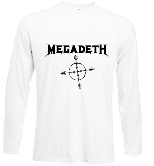 Лонгслів MEGADETH Білий фото