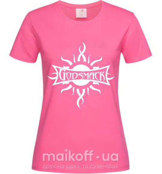 Жіноча футболка GODSMACK Яскраво-рожевий фото