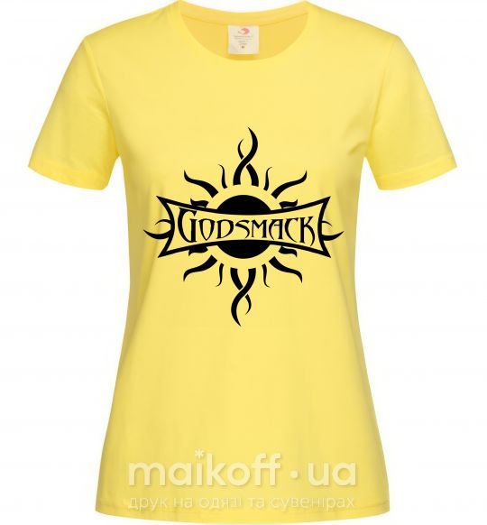 Жіноча футболка GODSMACK Лимонний фото