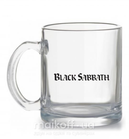 Чашка стеклянная BLACK SABBATH Прозрачный фото