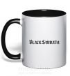 Чашка з кольоровою ручкою BLACK SABBATH Чорний фото