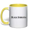 Чашка з кольоровою ручкою BLACK SABBATH Лимонний фото