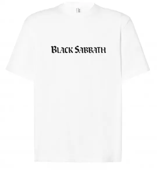 Футболка Оверсайз BLACK SABBATH Білий фото