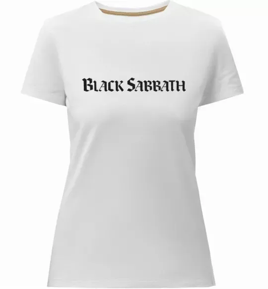 Жіноча преміум футболка BLACK SABBATH Білий фото