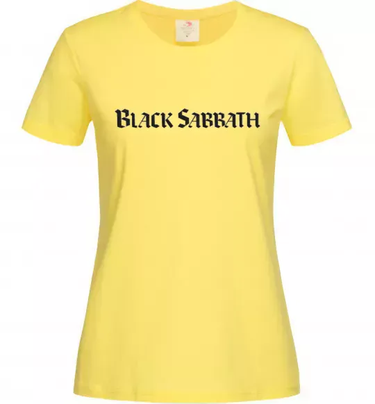 Жіноча футболка BLACK SABBATH Лимонний фото