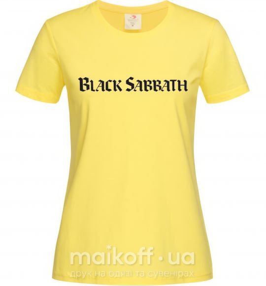 Женская футболка BLACK SABBATH Лимонный фото