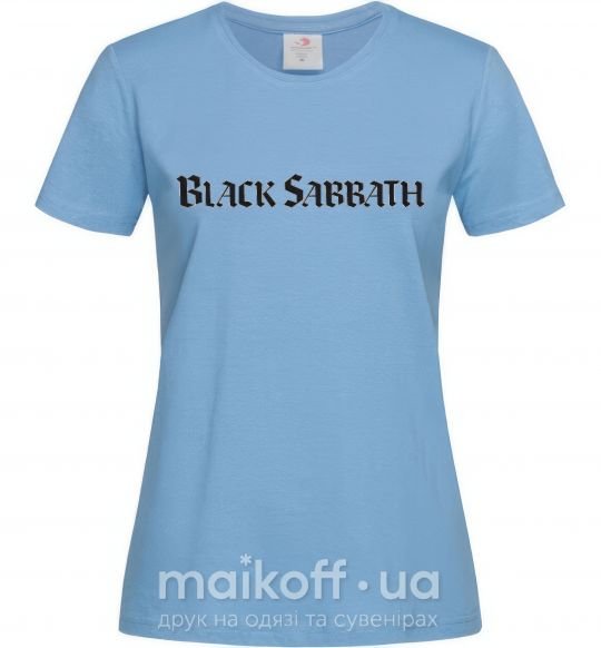 Женская футболка BLACK SABBATH Голубой фото