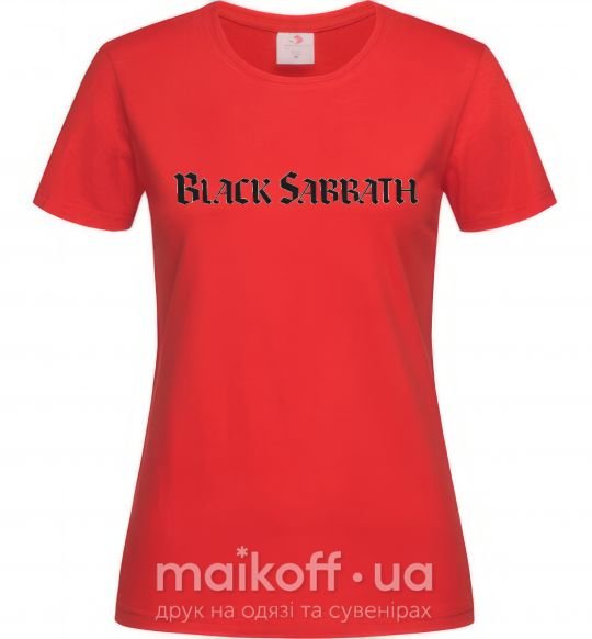 Женская футболка BLACK SABBATH Красный фото