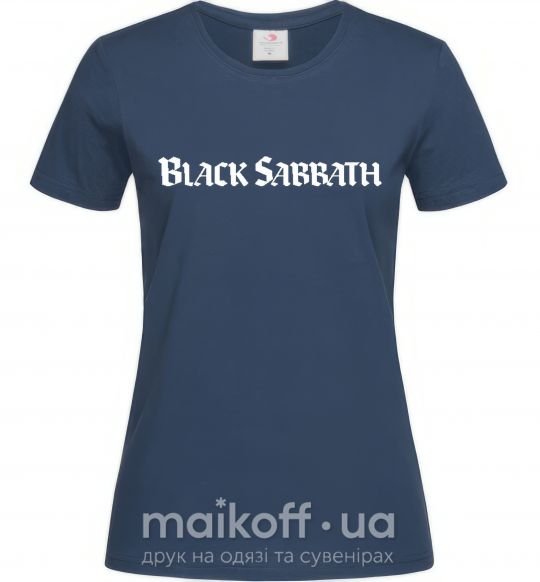 Женская футболка BLACK SABBATH Темно-синий фото