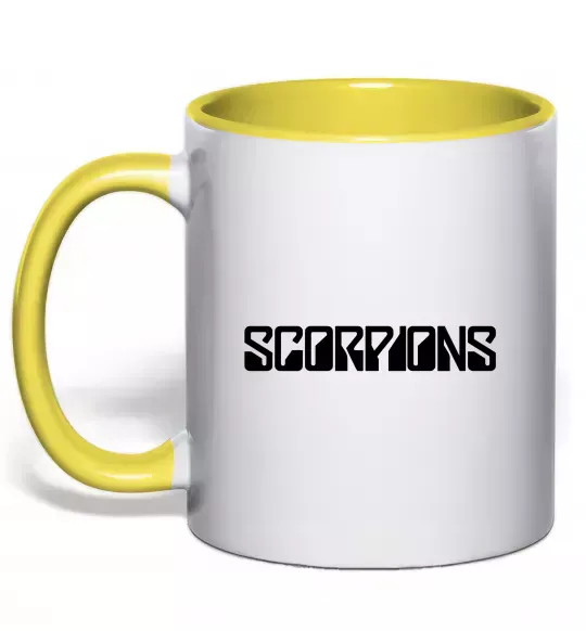 Чашка з кольоровою ручкою SORPIONS Сонячно жовтий фото