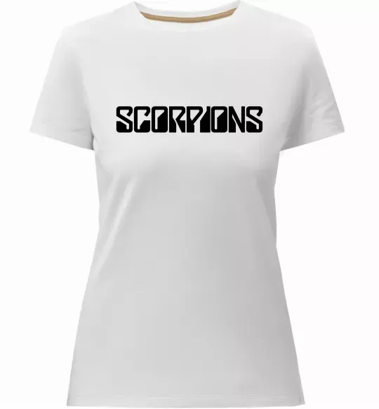 Женская премиум футболка SORPIONS Белый фото