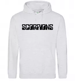 Мужская толстовка (худи) SORPIONS Серый меланж фото