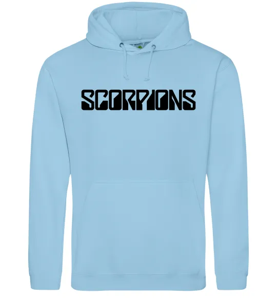 Женская толстовка (худи) SORPIONS Голубой фото