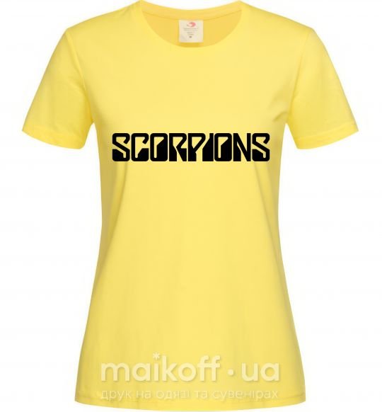 Женская футболка SORPIONS Лимонный фото