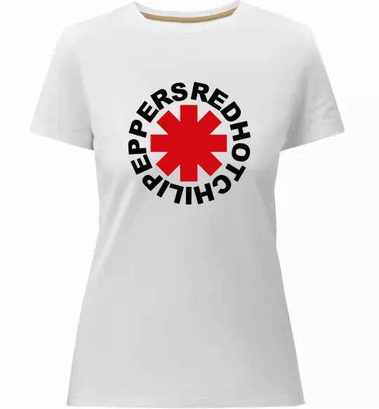 Женская премиум футболка Red hot chilly pappers Белый фото