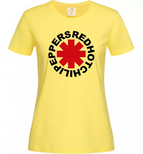 Жіноча футболка Red hot chilly pappers Лимонний фото