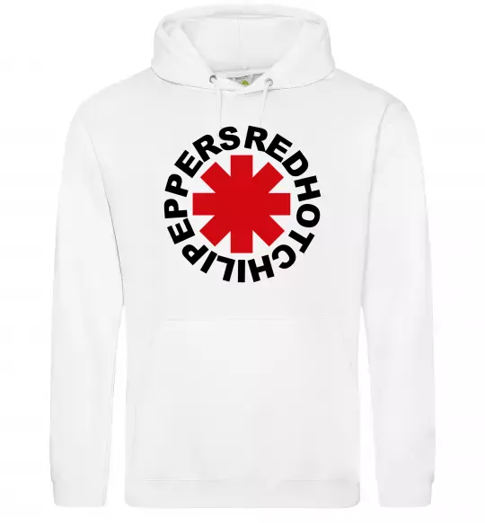 Чоловіча толстовка (худі) Red hot chilly pappers Білий фото