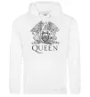 Чоловіча толстовка (худі) QUEEN Білий фото