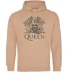 Чоловіча толстовка (худі) QUEEN Пісочний фото