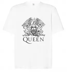 Футболка Оверсайз Queen Show must go on Черный фото