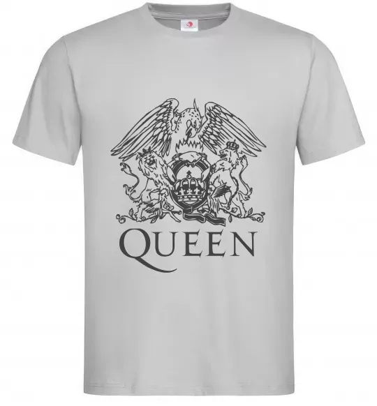 Чоловіча футболка QUEEN Сірий фото