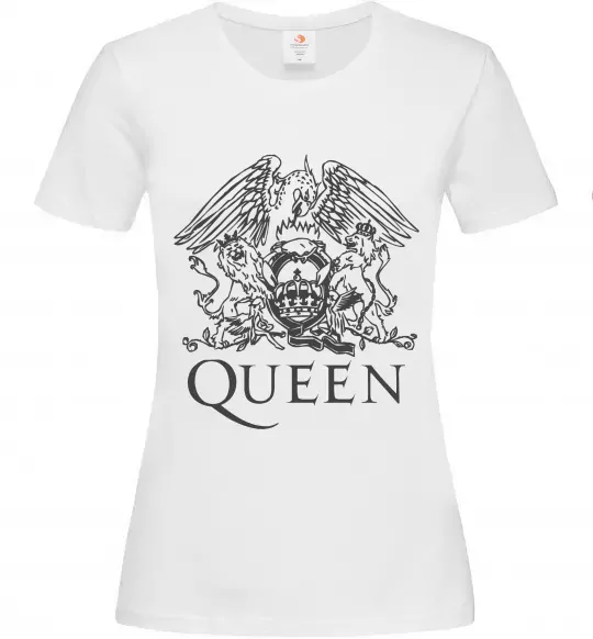 Жіноча футболка QUEEN Білий фото