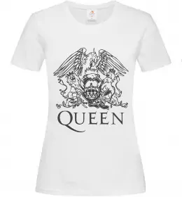 Жіноча футболка QUEEN Білий фото