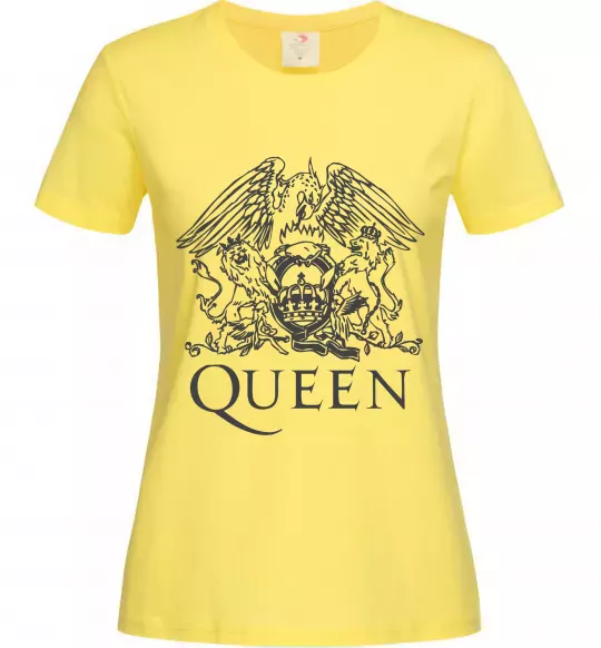 Жіноча футболка QUEEN Лимонний фото