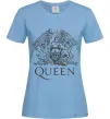 Жіноча футболка QUEEN Блакитний фото
