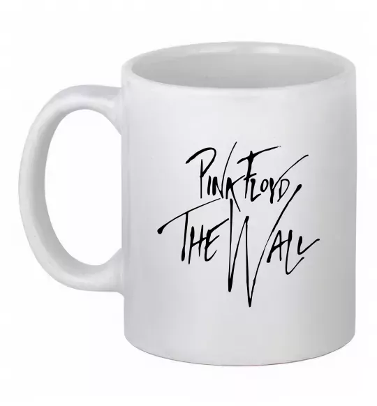 Чашка керамічна Pink Floyd підпис Білий фото