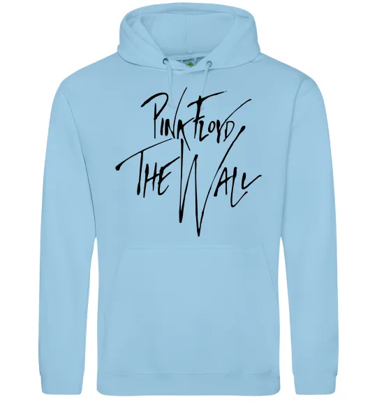 Мужская толстовка (худи) Pink Floyd підпис Голубой фото