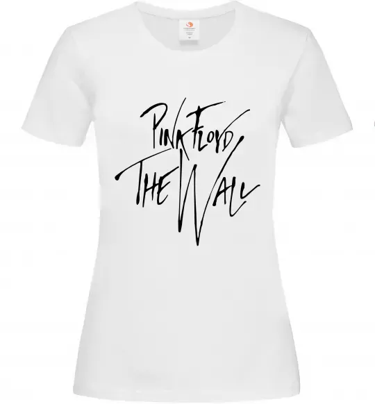 Женская футболка Pink Floyd підпис Белый фото