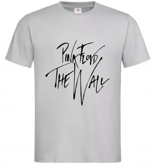 Чоловіча футболка Pink Floyd підпис Сірий фото