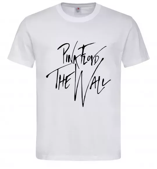 Чоловіча футболка Pink Floyd підпис Білий фото