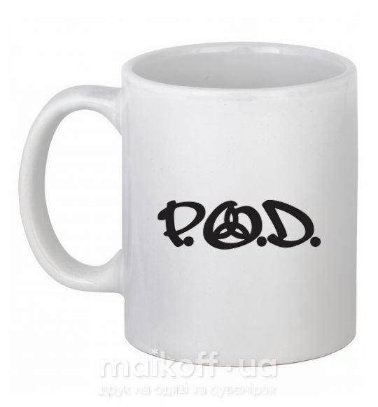 Чашка керамическая P.O.D. Белый фото