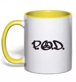 Чашка с цветной ручкой GANGNAM Нежно розовый фото